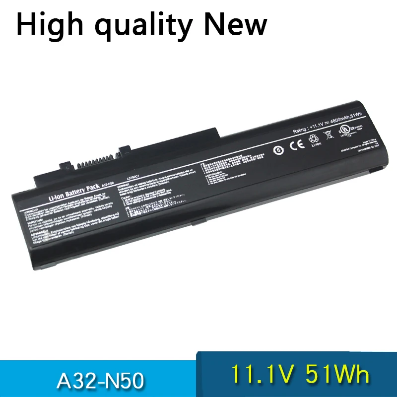 Аккумулятор для ASUS N50A N50E N50F N50T N50TA N50TP N50TR N50V N50VA N51T N51S N51TE N50VC N50VN N51