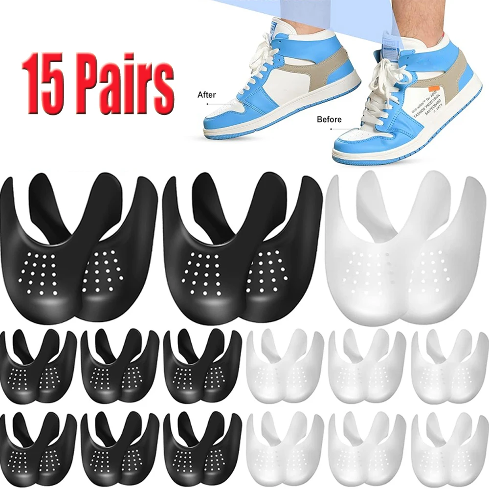 

15Pairs Shoe Crease Guard to Sneakers Prevent from Creasing Sports Shoes Head Anti-Fold Protection Support Dropshiping Wholesale