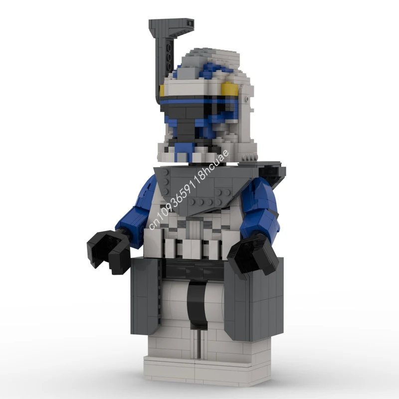 817 pçs moc clone capitão rex grande fig estrela batalha modelo blocos de construção educação brinquedos arquitetura presentes natal