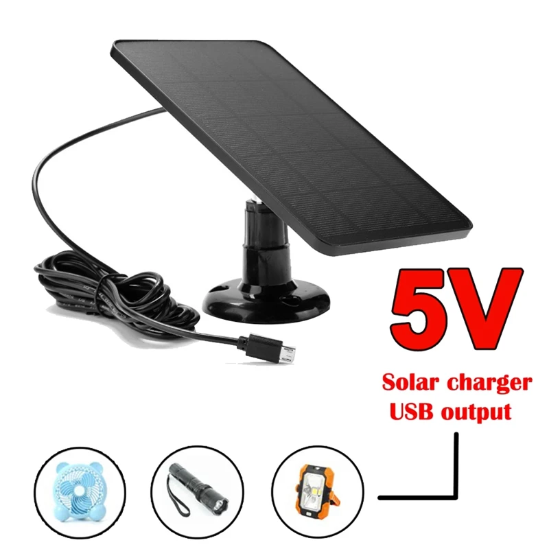 Портативные солнечные панели с зарядкой от USB, 4 Вт, 5 В