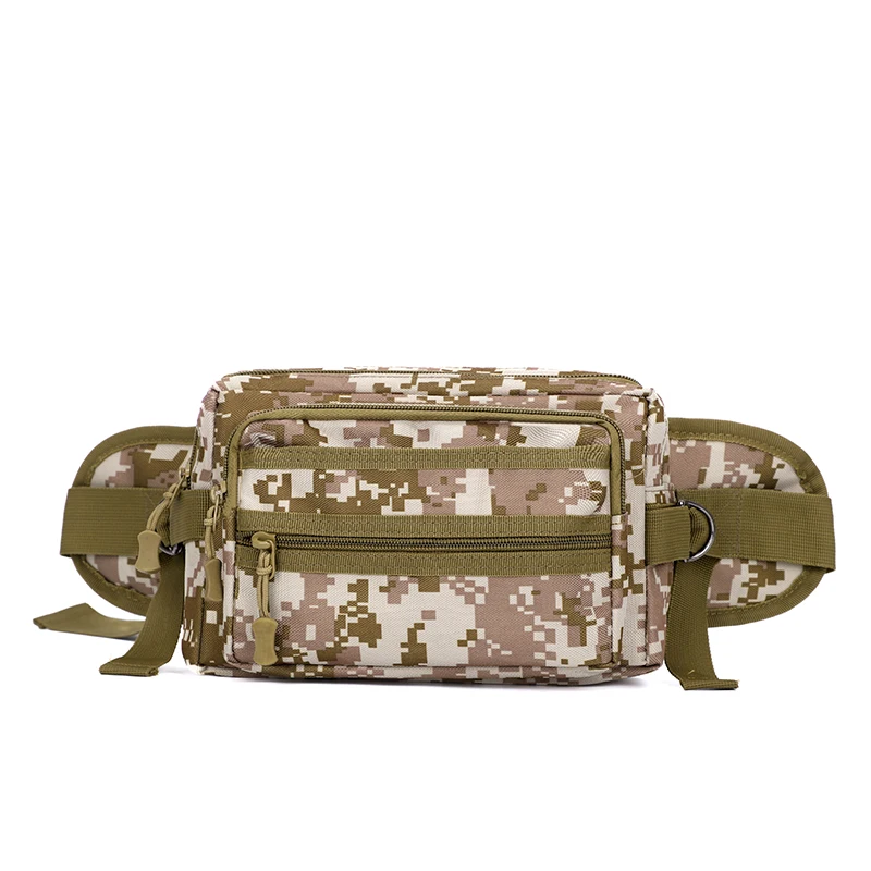 حقيبة خصر تكتيكية للرجال - حقيبة حزام متعددة الأقسام للخصر قابلة للتعديل، مغامرة خارجية، حقيبة تخزين آمنة، معدات المشي لمسافات طويلة