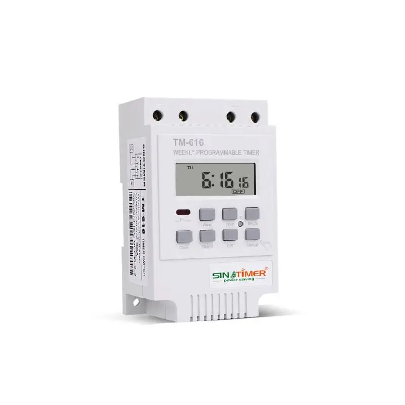 TM616W-4 Digital Electronic Timer 220V 30A Weekly Programmable Controller