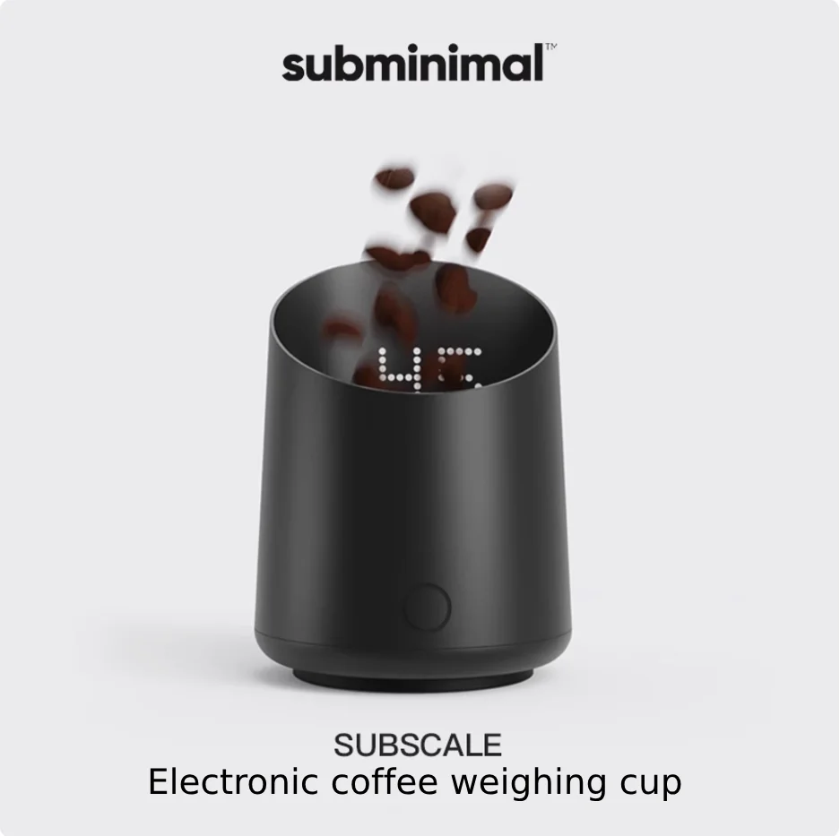 

Subminimum Electronic Coffee Weighing Cup, Espresso Scale, Pour-over Electronic Scale, Bean Cup, Waterproof Electronic Scale