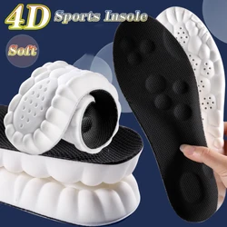 4D Running Massage Insole Super Soft Sports Shoes Insoles for Feet Shock Absorption Shoe Sole Arch Support Orthopedic Inserts