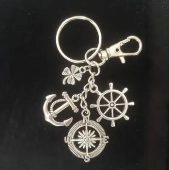 70件/套旋轉彈簧鉤和鑰匙圈,附鏈條開口環連接器,適用於DIY鑰匙鏈掛繩珠寶製作材料 8 最佳銷售 錨形鑰匙扣 - №4
