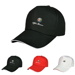 Gorra de béisbol de algodón con protección solar para coche, accesorio para Alfa Romeo, Giulia, Stelvio, Giulietta, Mito, Tonale, Brera, Disco, 156, 159, 147