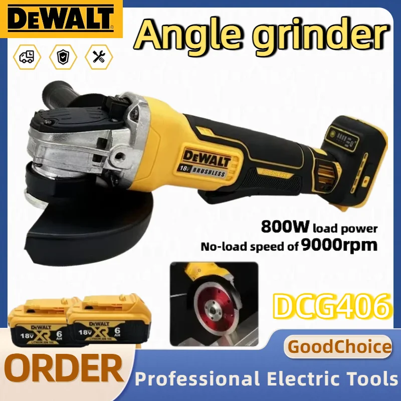 DEWALT20VXRLithiumBrushlessDCG405AngleGrinder125mmFlatHeadDIYHomeRenovationTool-AliExpress