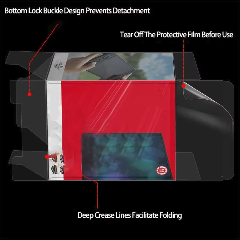 1PC Used For Nintendo Switch 2 Game Console Transparent Protective Box Ns Console Color Box Dustproof Storage Display Box