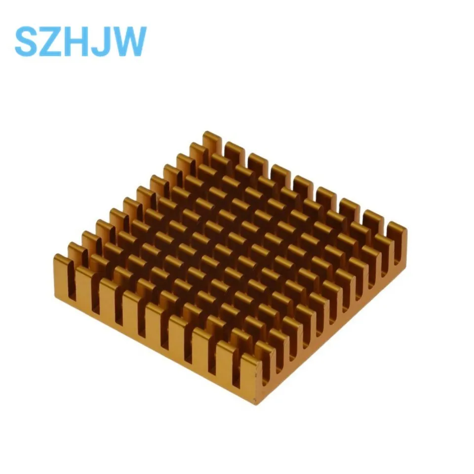 Heatsink Radiator Cooler Radiator 45x45x10MM High Quality High performance Gold Broken Geoove Aluminium Heat Sink 