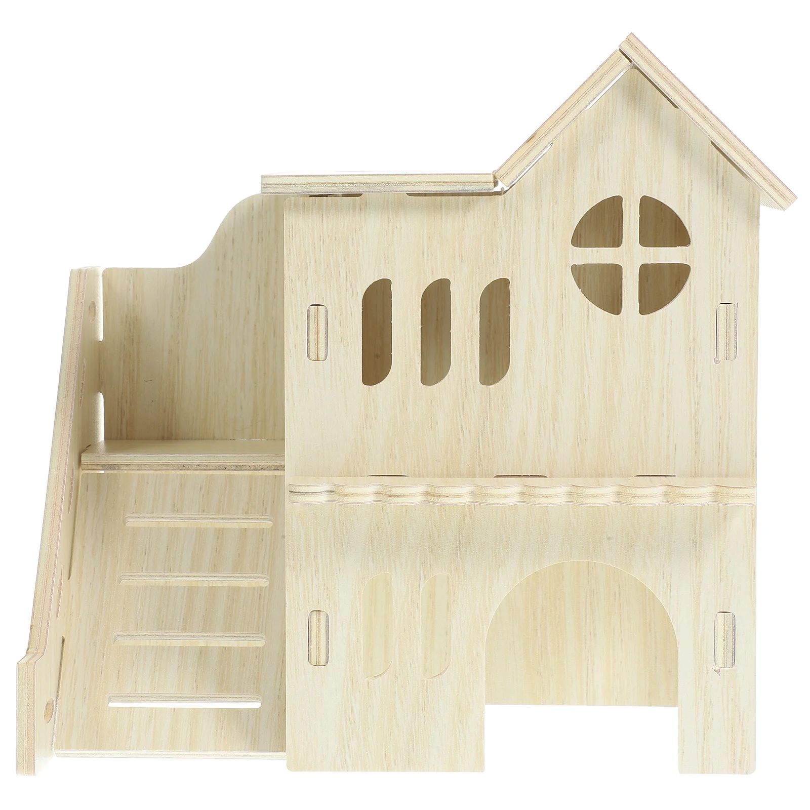 1PCS Wooden Guinea Pig Hideout Maze Pet House Exercise Relaxation Safe Comfortable Exquisite Craftsmanship Odor for Small