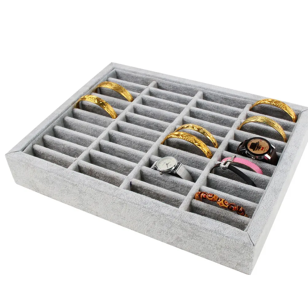 

Bracelet Tray Display Stand Jewelry Rack Sturdy Lightweight Organizer Storage Bangle Holder Earring Showcase Container For