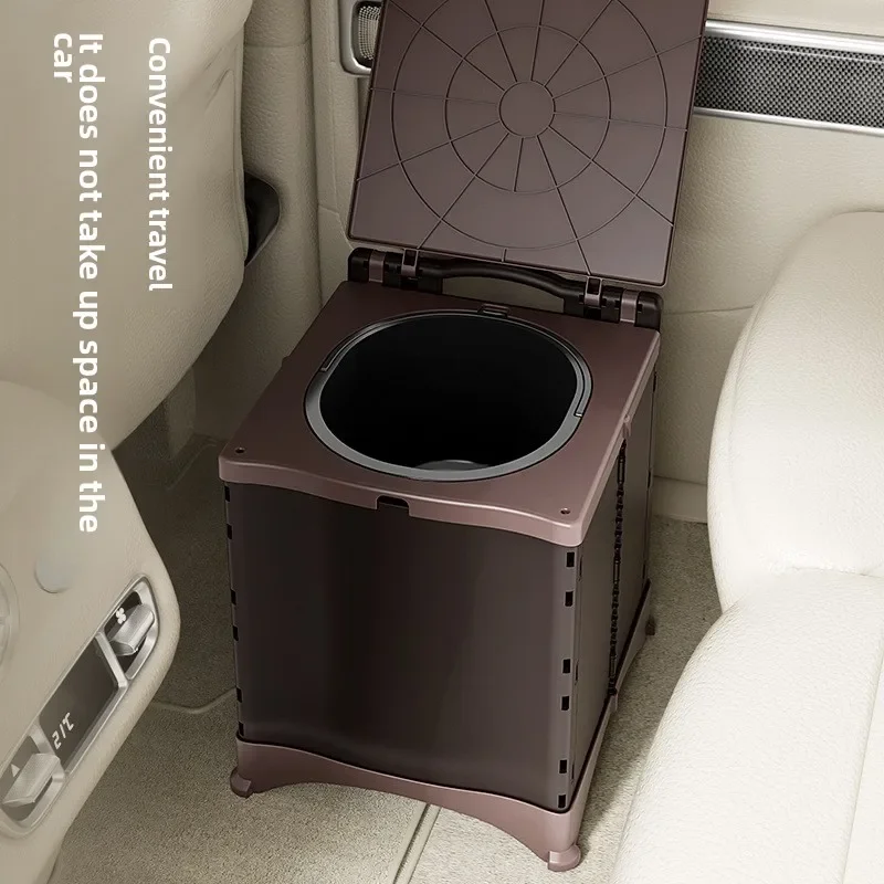 Excellent Multifunctional Car Toilet Folding Portable Outdoor Mobile Emergency Toilet Self-driving Travel Supplies Car Toilet Tr