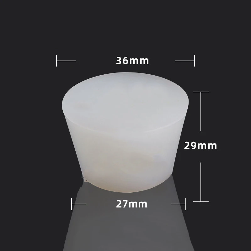 Silicone Stopper Resist High Temperatures & Corrosion Triangle Flask Small Solid Silicone Test Tube Plug Without Hole 10/PK