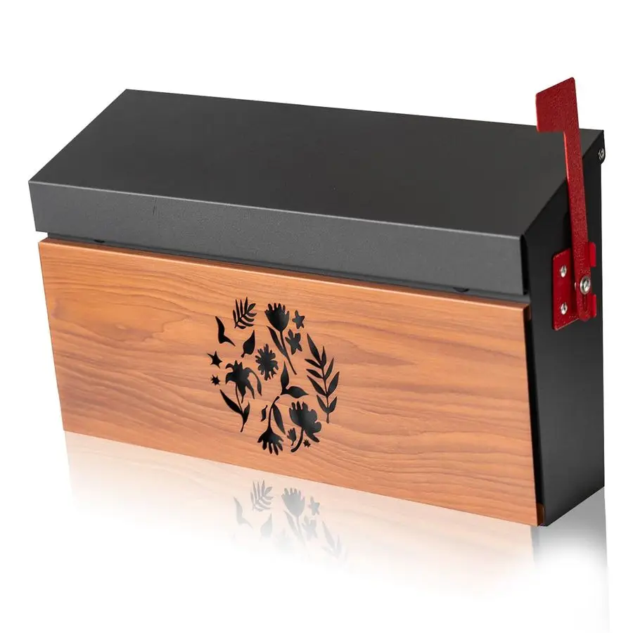 

Наружный почтовый ящик большой вместимости для дома с комплектом флагштоков, из оцинкованной стали, устойчивой к ржавчине, металлический почтовый ящик-столб, 15.749.844