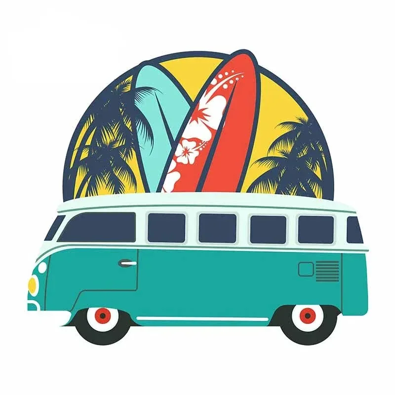 أزياء العربة السفر ملصقات السيارات شارات الفينيل سيارة دراجة نارية الوفير الجسم النافذة الخلفية الشارات الزخرفية الشاطئ التخييم ملصق