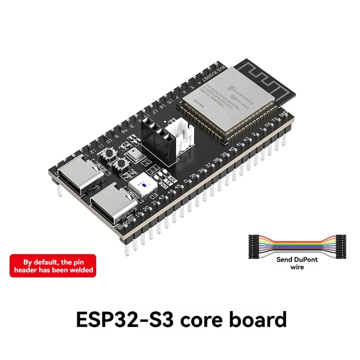 - Development Board Onboard --N16R8 16MB Flash 8MB PSRAM Dual TYPE-C for Xiaozhi AI Voice Interaction