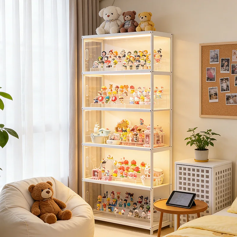 New model LEGO Display Cabinet Household Figure Display Stand Dust-proof Transparent Cabinet Toy Model Blind Box Display Cabinet