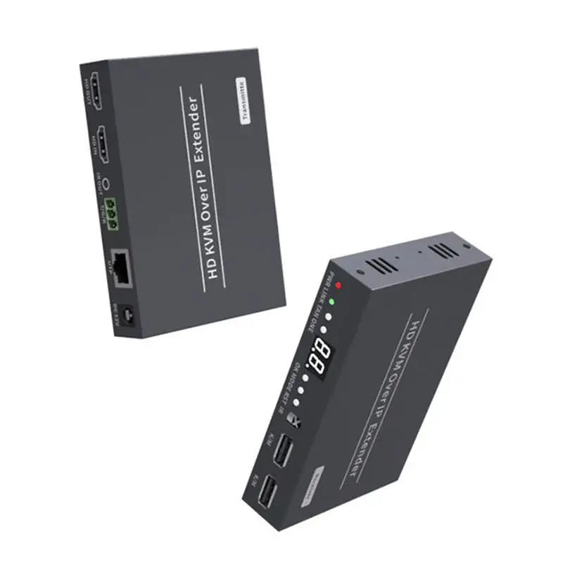 Extensor de soporte IR POE 1080p 60hz 150m KVM, transmisor HDMI a rj45, divisor extensor