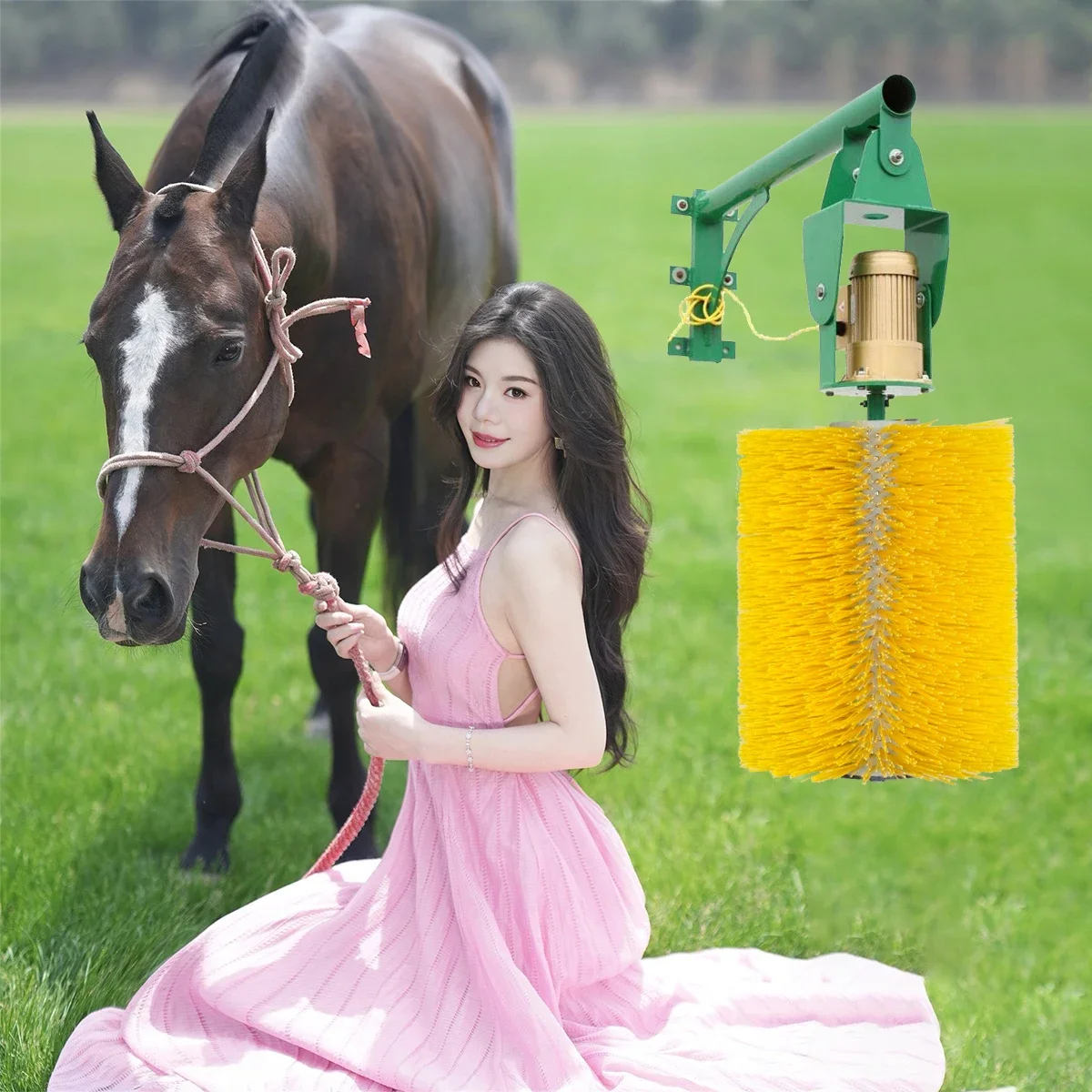 

Animal Husbandry Cleaning Equipment Cow Massage Brush Vertical Automatic Rotating Induction Livestock Cleaning Cow Brush