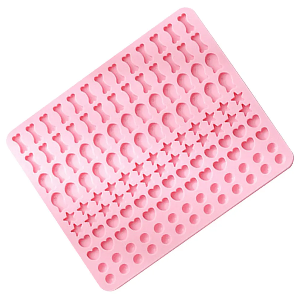 

1pcs Silicone Baking Mold Pink Mini Dog Treat Cake Molds Reusable Wear Resistant Easy Clean Home Use