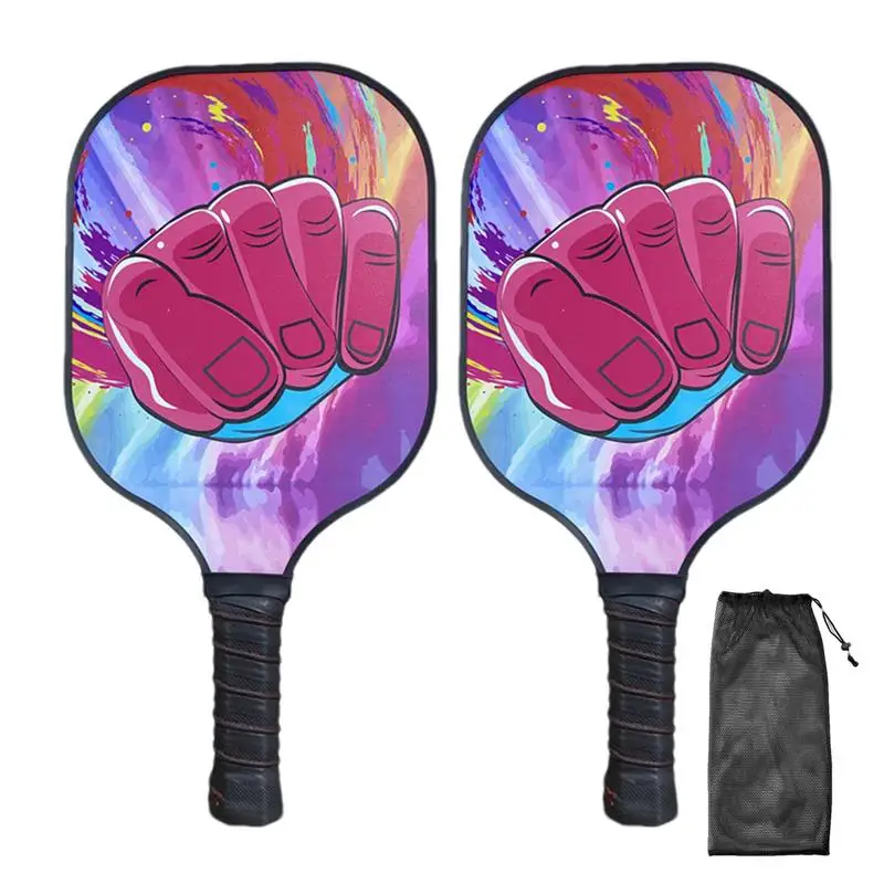 

Pickle Ball Sports Racket Set 2pcs Fiberglass Pickle Ball Paddles Kit Lightweight And Durable Sports Pickle Ball Paddle Beach