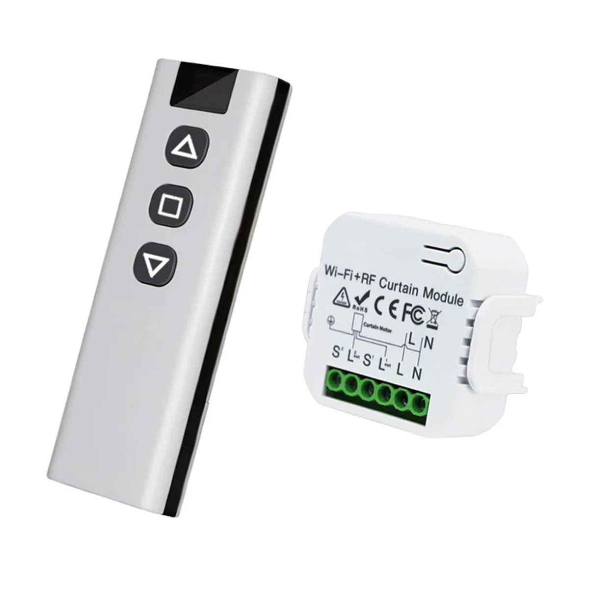 SLQZT Tuya WIFI Smart Curtain Switch APP Timing Motor Controller Switch RF 433 Mhz Remote Control Electric Roller Blind