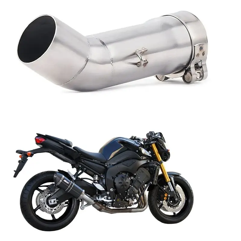 AC34-FZ8N Exhaust Slip On For FZ8N FZ8 FZ800 2010-2015 Motorcycle Exhaust Muffler Escape Contact Middle Link Pipe