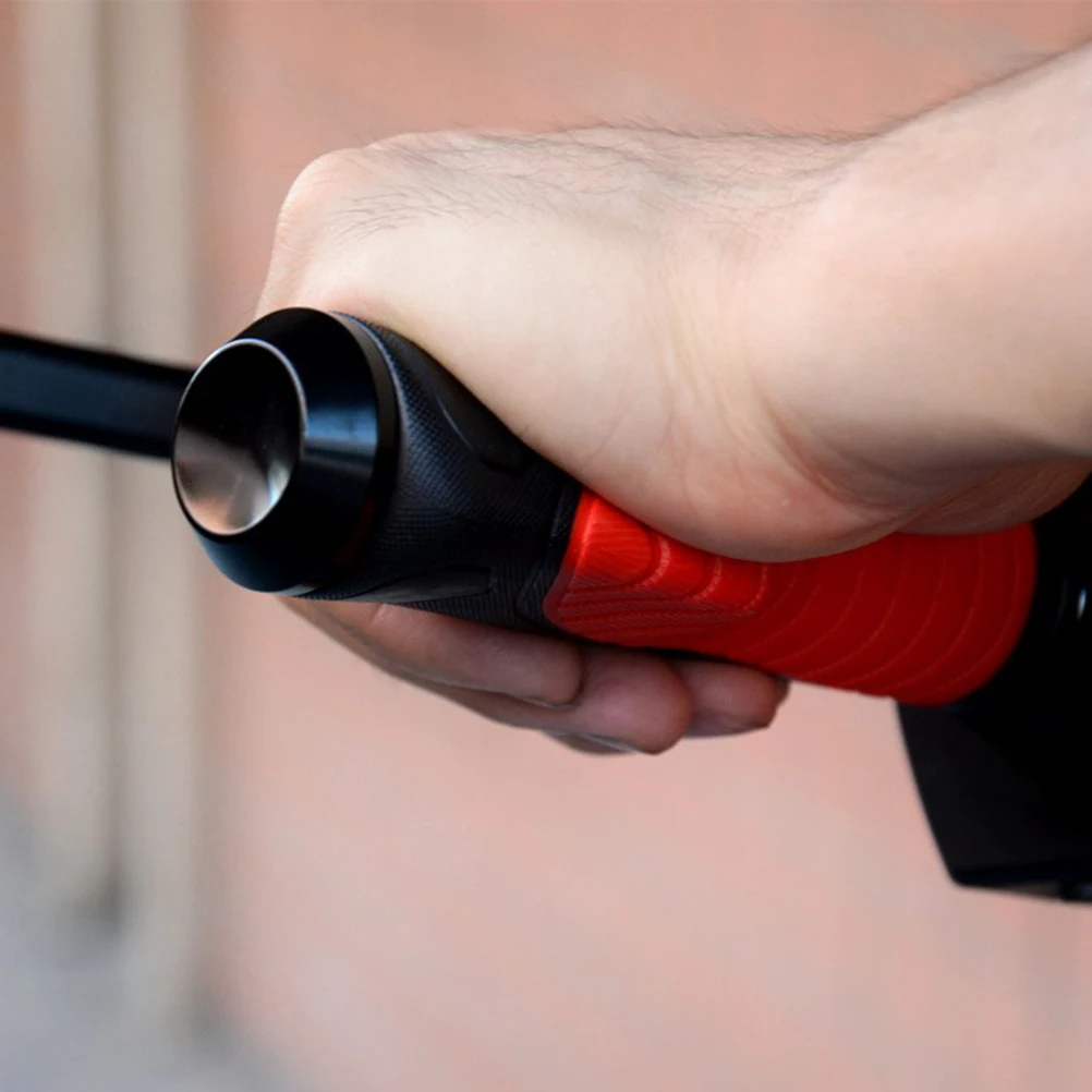 

2 Pcs Rubber Handle Cover Mountain Bike Handlebar Grips Anti-slip Dead Fly Rough Surface Cycling Secure