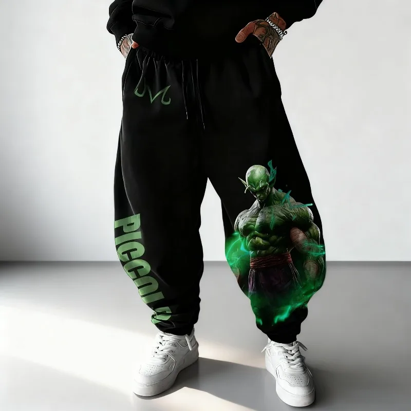 

Мужские брюки Dragon Ball, спортивные штаны, леггинсы с принтом пикколо японского аниме, осень-зима, хлопковые брюки в стиле Харадзюку Y2k