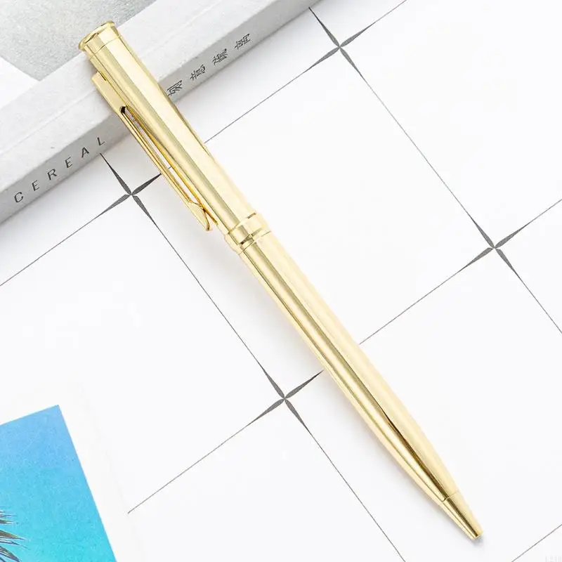 

2025 New Delicate Rotatable Ballpoint Pen Twist to Open Close for Ideal for Business Wome