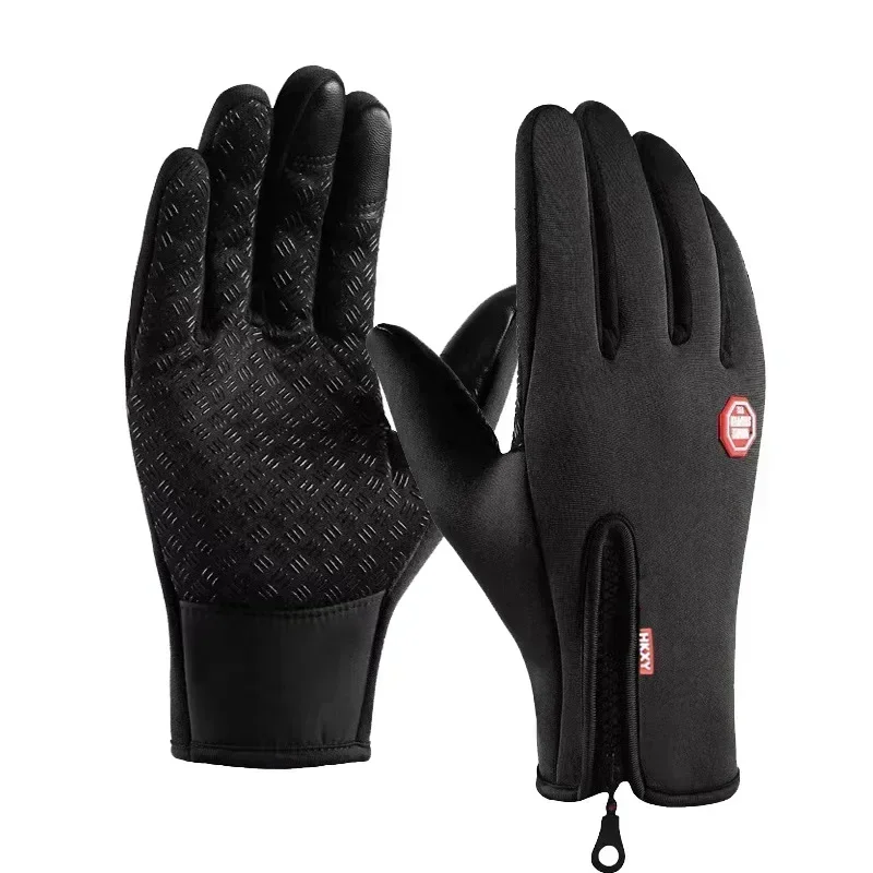 

Touchscreen Fleece Gloves for Men and Women, Waterproof, Windproof, Non Slip, Warm, Outdoor Cycling, Driving, Cold, Winter, Ski