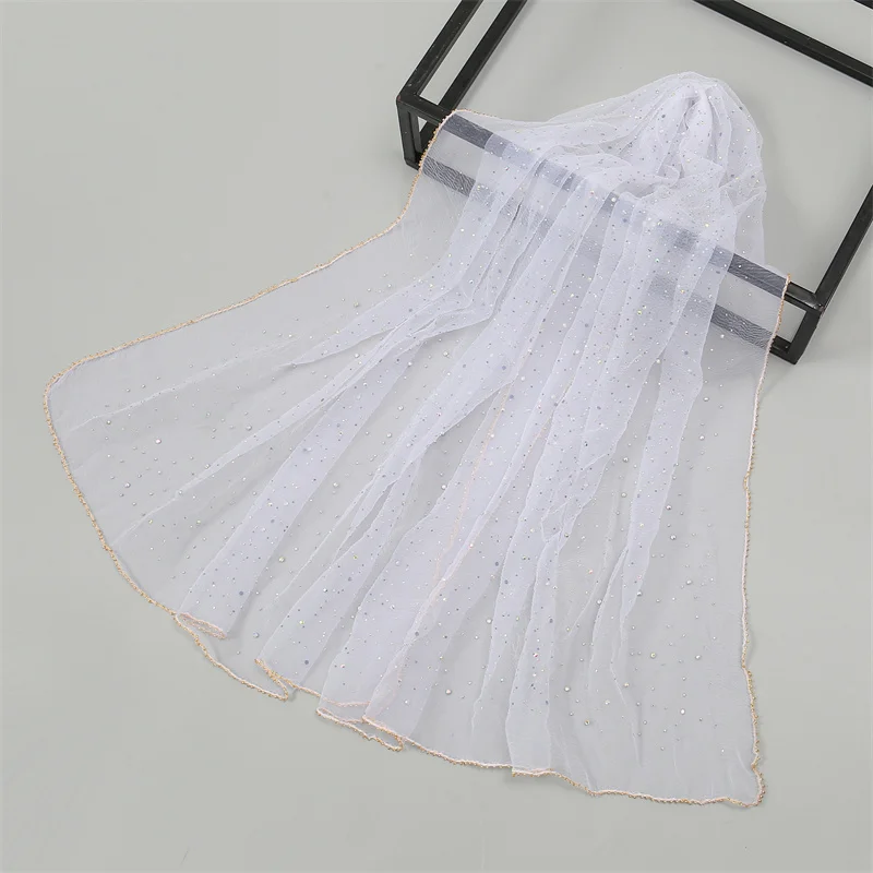 Women Hijab Wrap Shawl Flower Lace Scarves Lady Fashion Wedding Headscarves Female Spring Summer Photo Props Accessories 2024