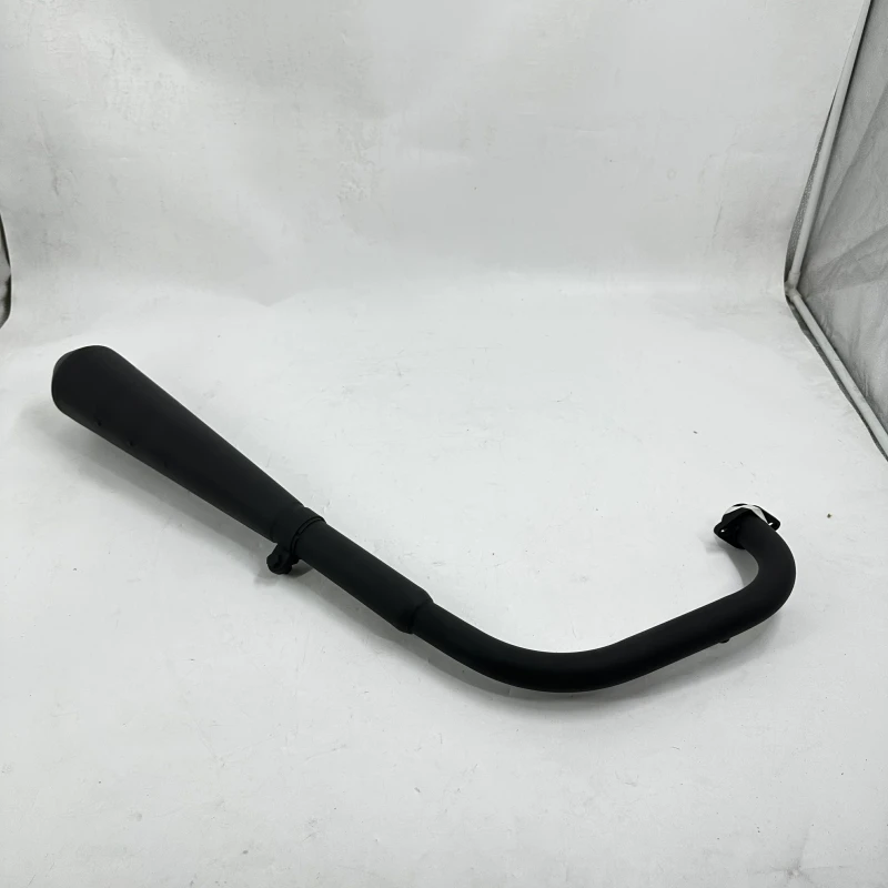 نظام عادم الدراجة النارية - كامل - هادئ - أسود لقطع غيار الدراجات النارية MUTT الأصلية MPT-1391