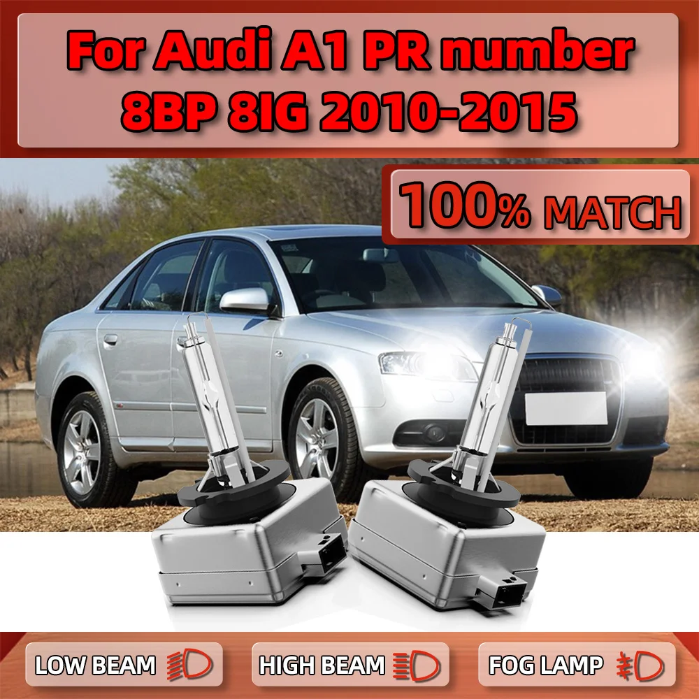 

2 шт., ксеноновые лампы для Audi A1, 6000 лм, 2010 К, 12 В, 35 Вт