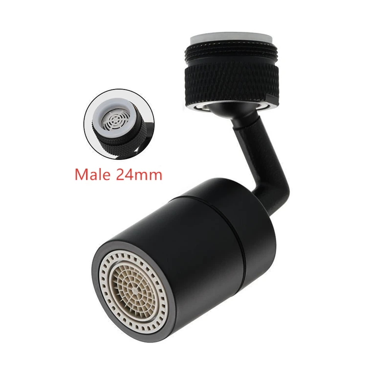 

1Pc F22mm/M24mm Splash Filter Faucet Kitchen Bathroom Tap 720 Degree Water Saving Nozzle Sprayer Splash-Proof Extender