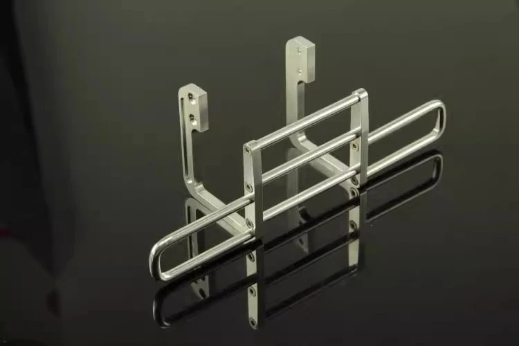 Riel anticolisión de parachoques delantero de Metal para camión Tamiya RC 1/14, remolque volquete Benz 1850 R620 470