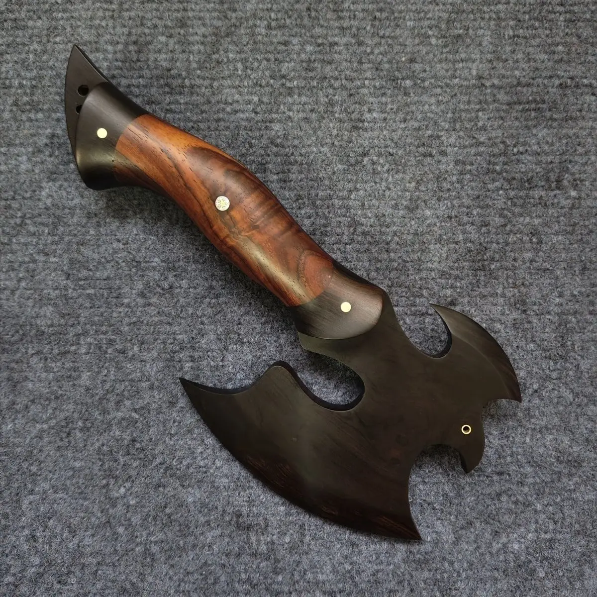 Handcrafted Yellow Rosewood Purple Rosewood Small Hand Axe Portable Outdoor Hiking Camping Emergency Household Hand Tool