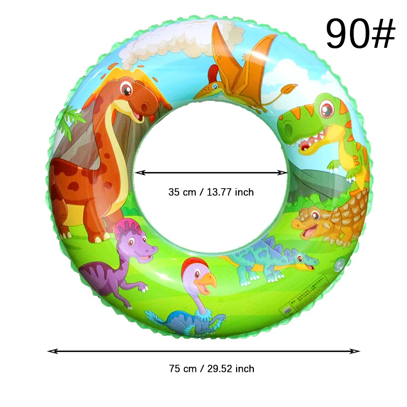 Swimming Ring Toy Inflatable Dinosaur Swimming Ring Thickened PVC Summer Beach Float Toy Swimming Circle Pool Floats for Adults