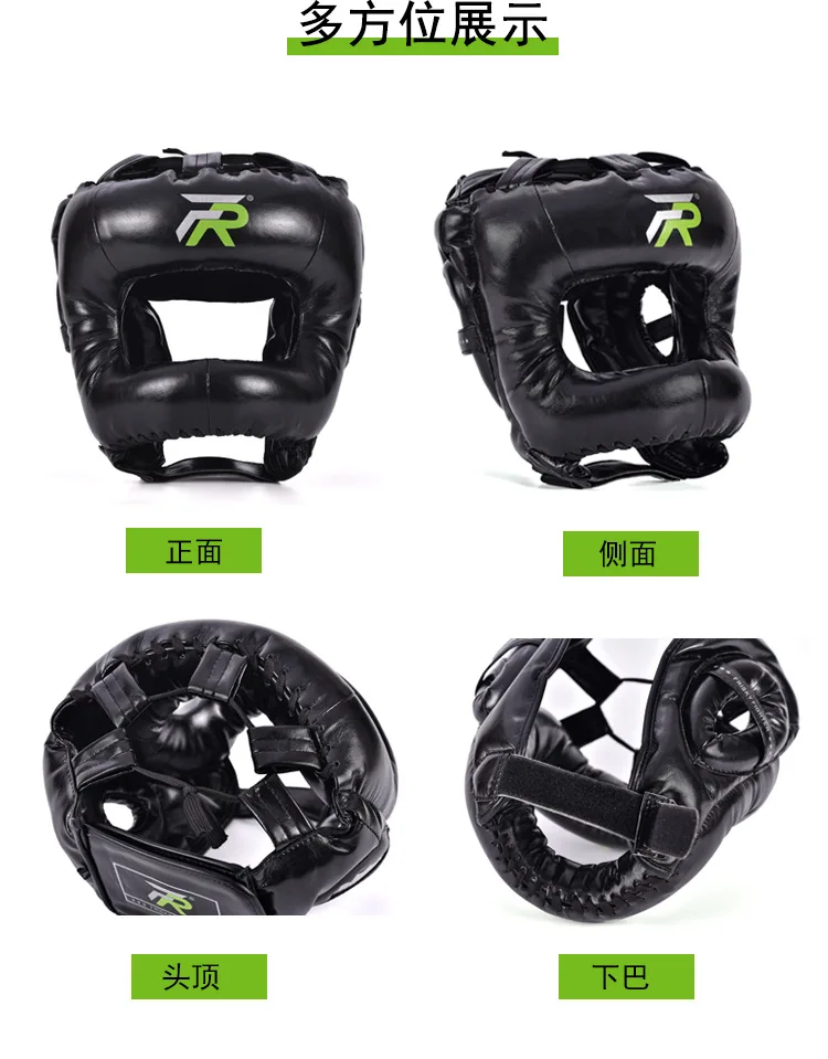 Protector de cabeza de boxeo para adultos, casco de lucha de protección completa, equipo de protección Sanda, protector de cabeza Muay Thai