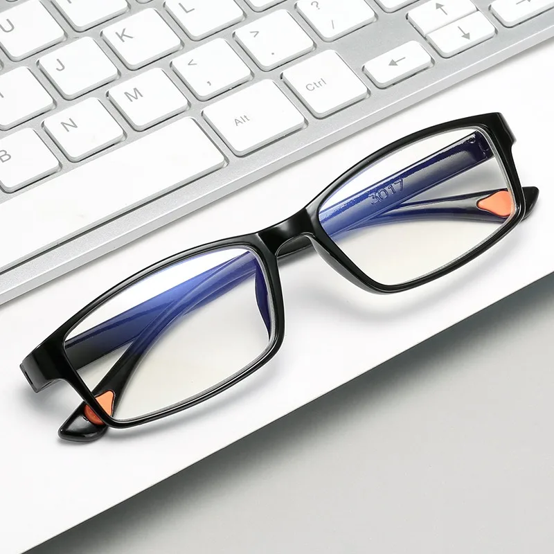 1/8 Stück leichte Anti-Blaulicht-Lesebrille, Unisex, quadratischer Rahmen, presbyopische Brille, Anti-Ermüdungs-Lesebrille für ältere Menschen – Detail 3