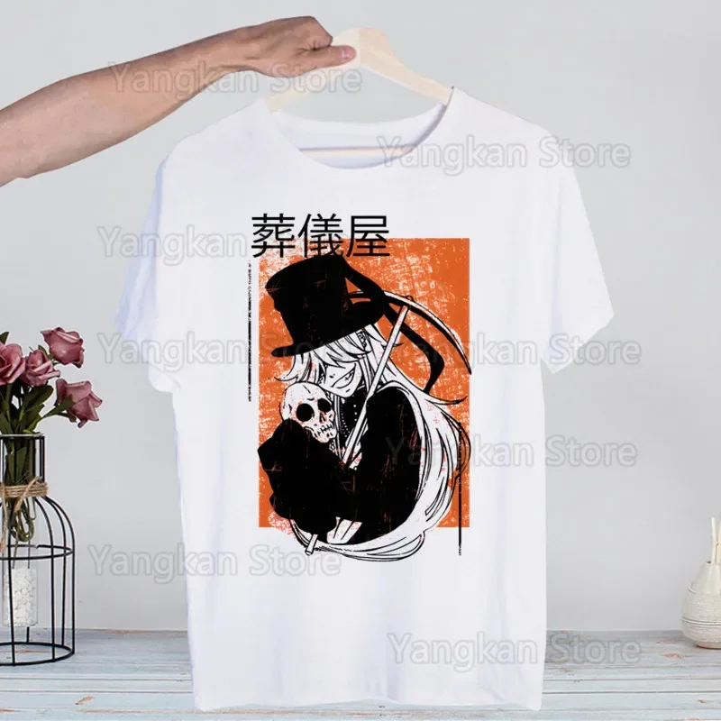 Black Butler Harajuku Men's tshirt Printed Unisex Short Sleeve t shirt Casual T-shirt Male Streetwear Tops