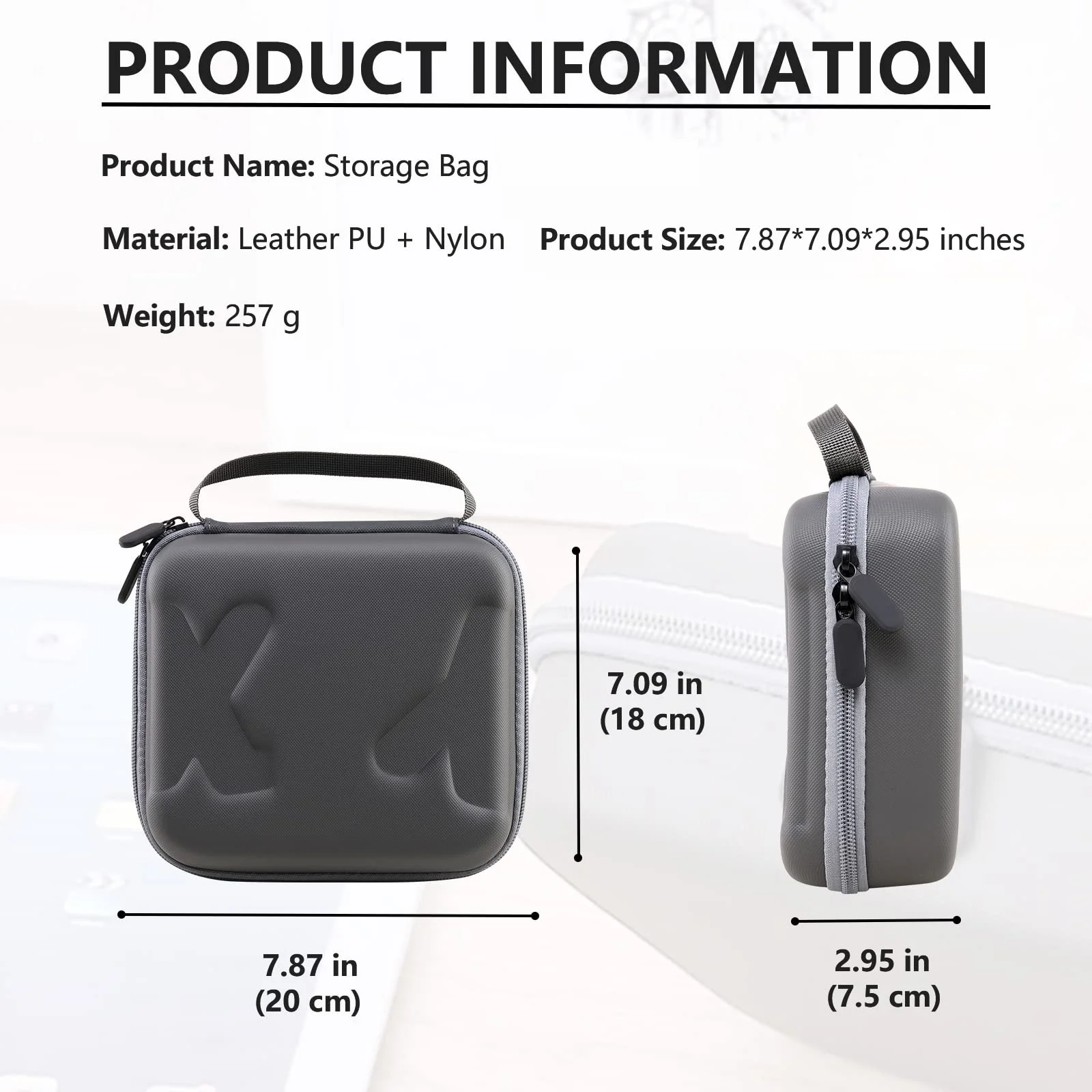 Hot Sale Classic Waterproof EVA Hard Portable Camera Case with Shoulder Strap (Only Case)