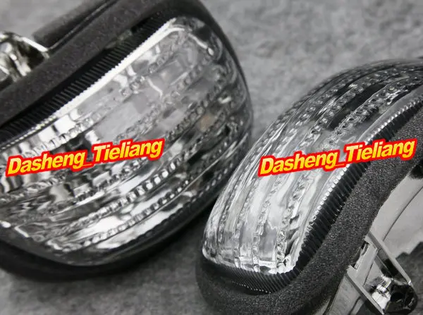 1Pair Clear Motorbike Front Turn Signal Light Indicator Blinker Lens Shell for Honda GL1800 Goldwing 2001-2017