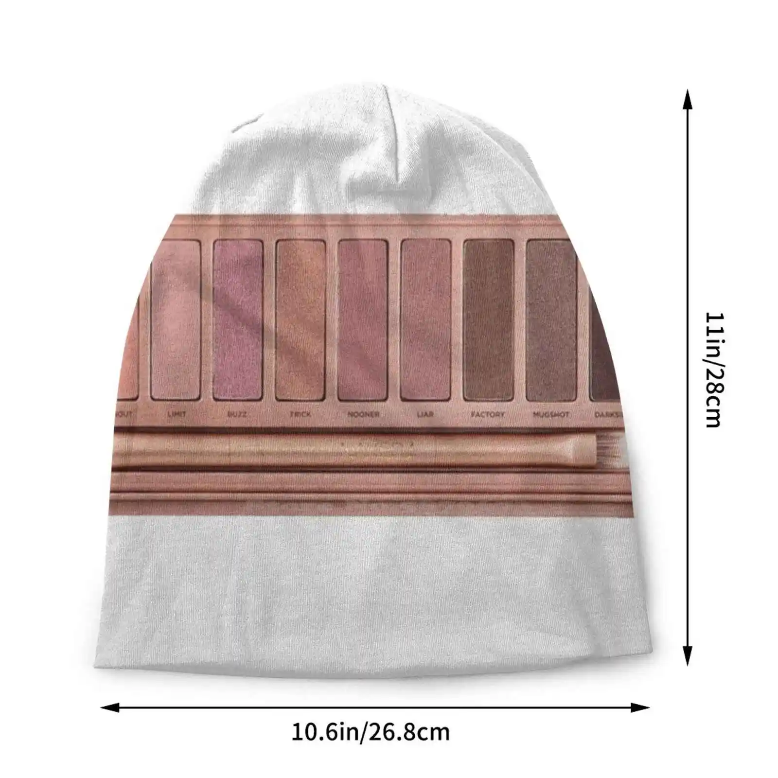 Urban Decay Palette Knitted Hat Warm Beanie Outdoor Caps Urban Decay Palette Makeup Rose Gold Eyeshadow Beauty Lover Trending