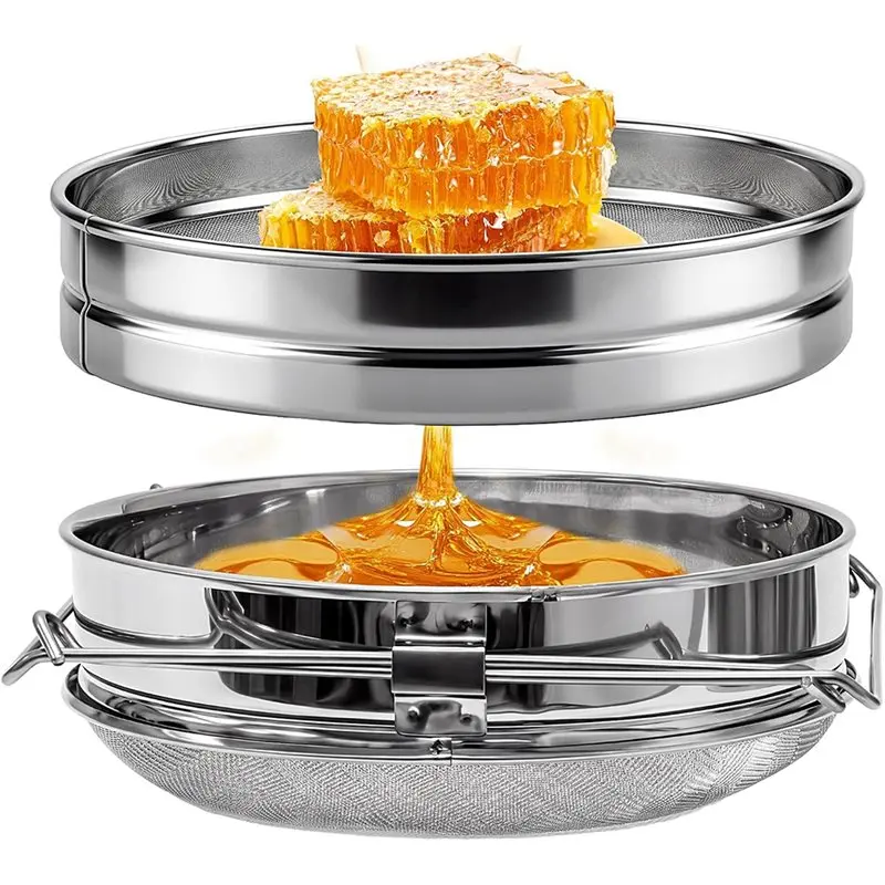 M11K-Honey Strainer Honey Filter Double Sieve Honey Strainer