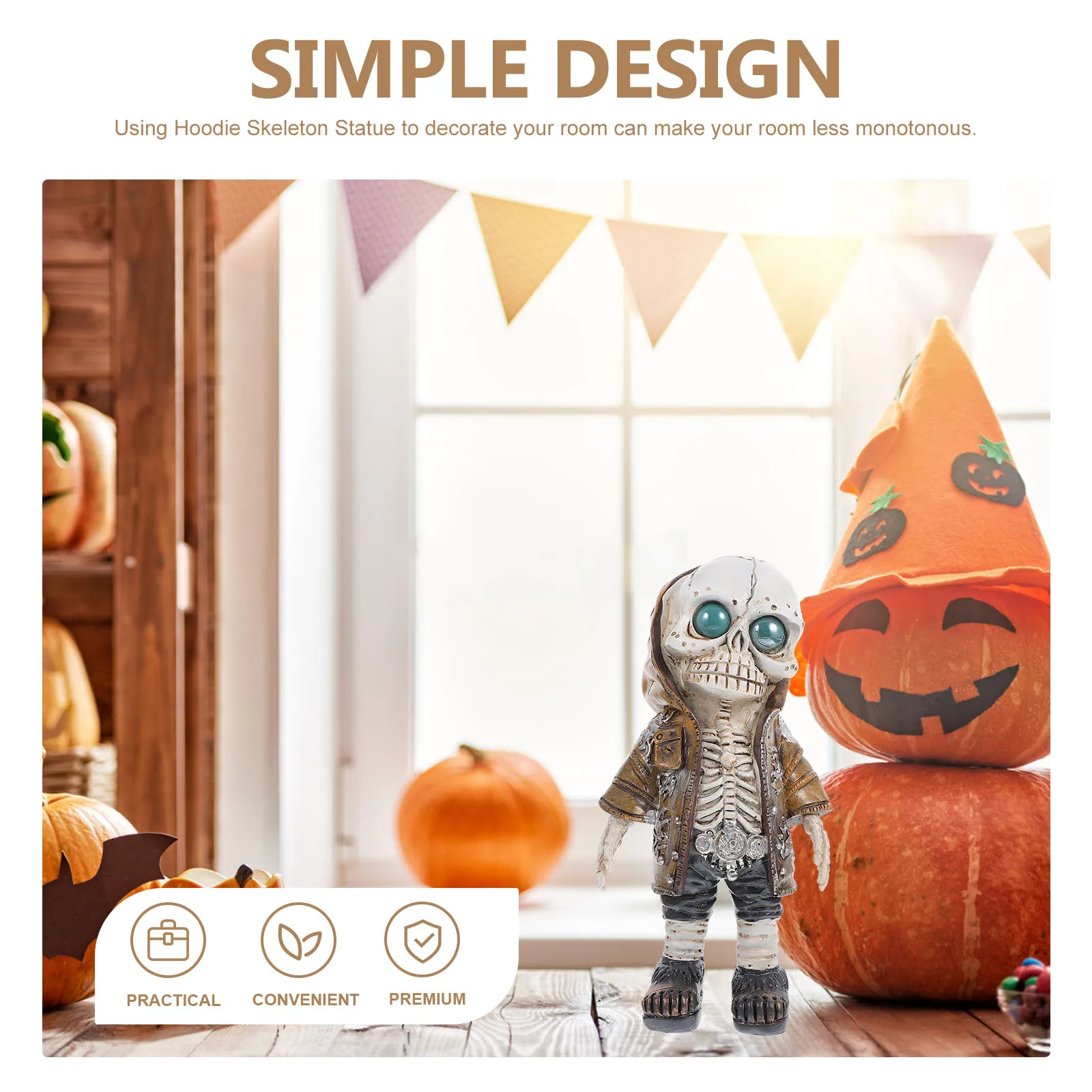 Resin Decoration for Halloween Decor Party Car Desktop Cool Skull nament Home Table Decor - Image 6