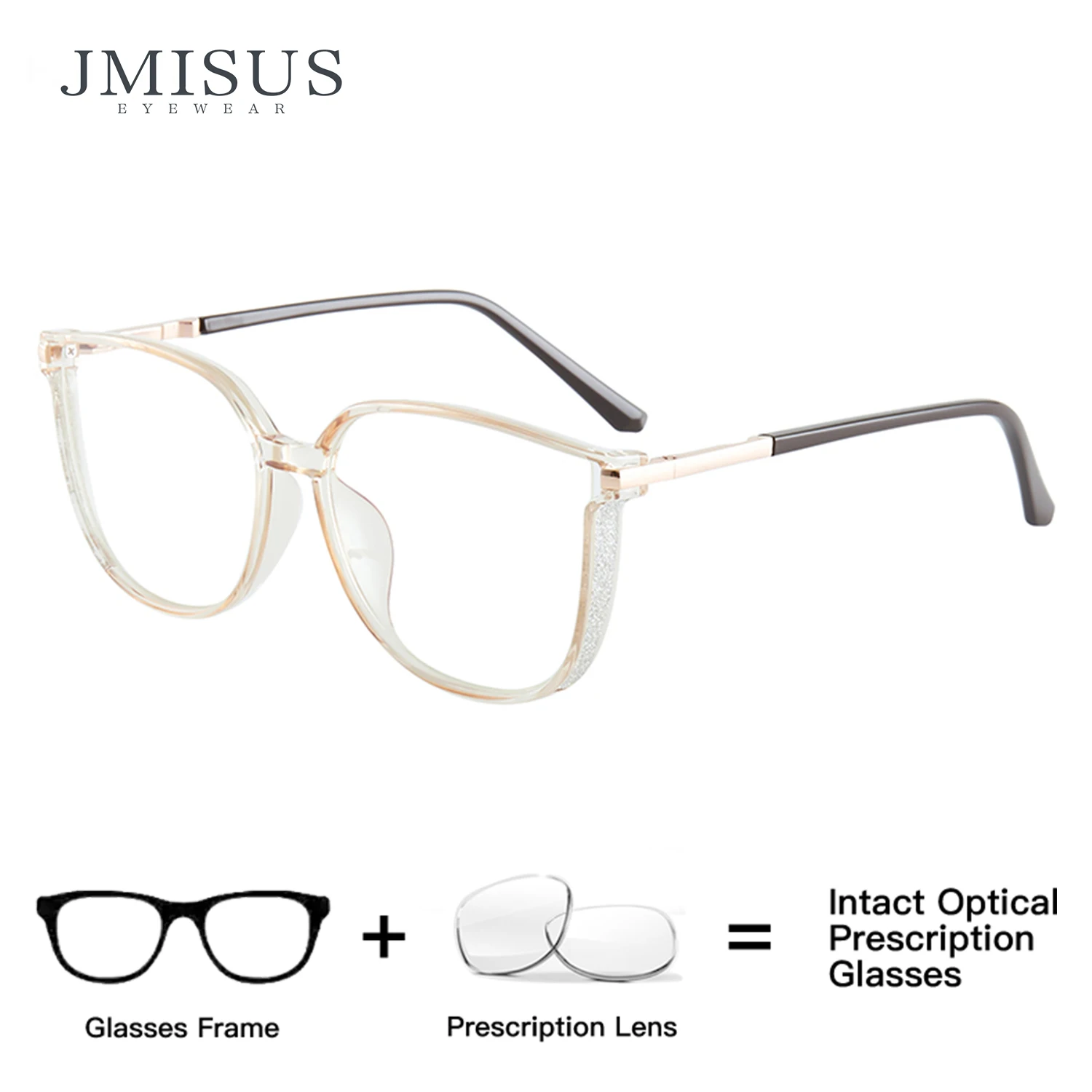 

JMISUS New Arrivals Butterfly Prescription Glasses TR Fashion Square Photochromic Myopia Optical Eyewear for Women