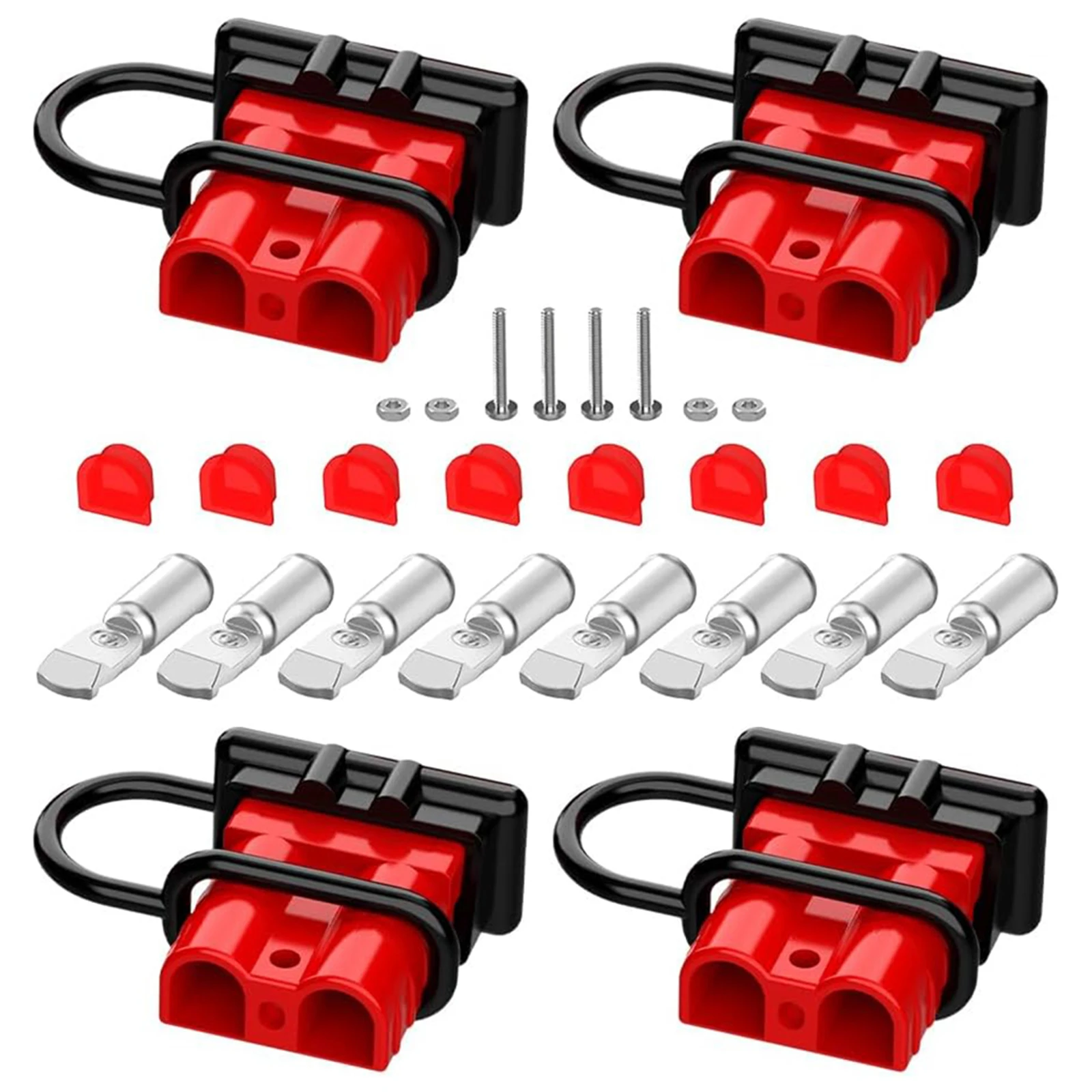 Complete Set AMP Gauge Towing Winch Quick Connect Systems Applications Battery Quick Connect Capacity Dust Plug