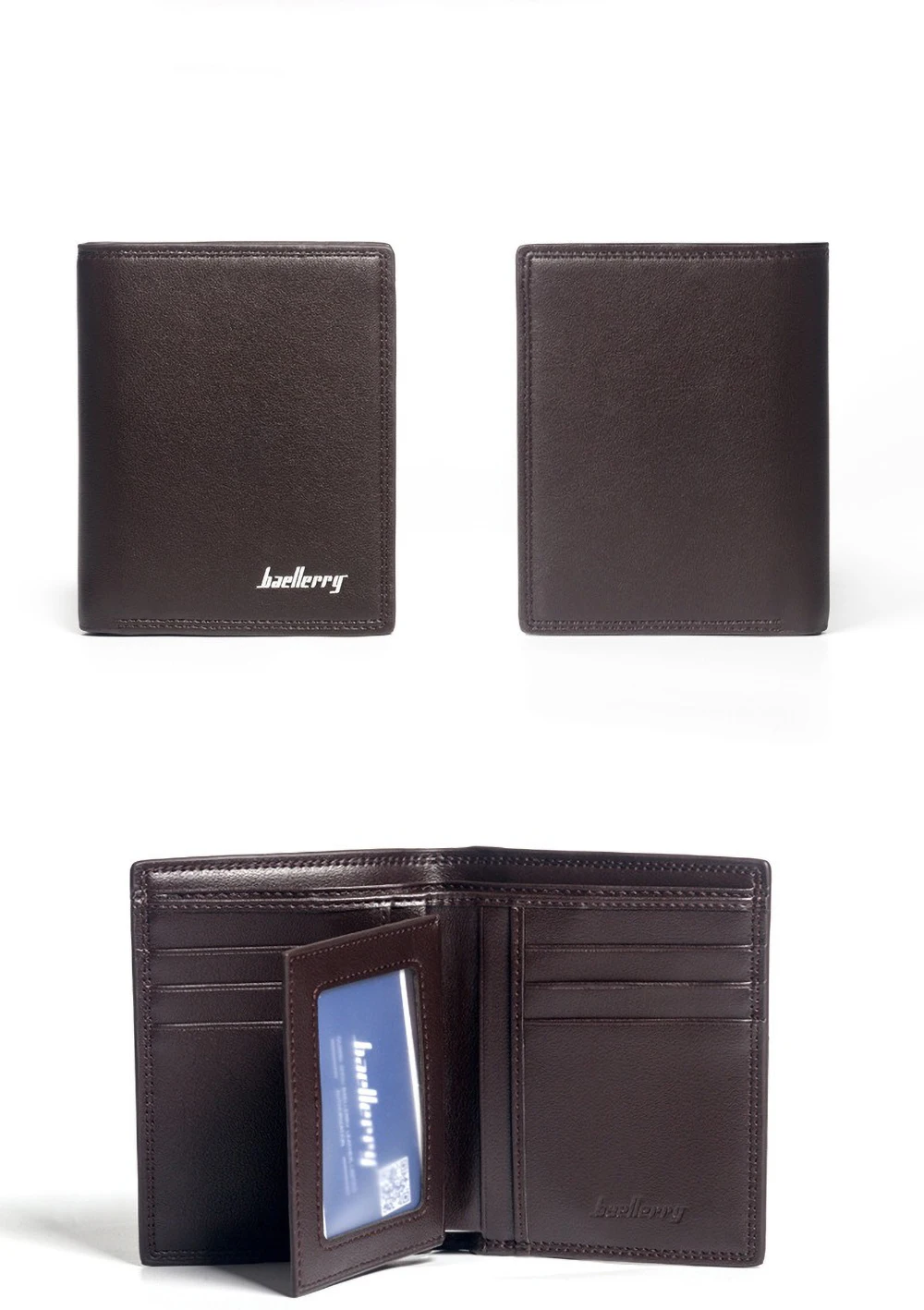 Baellerry Butterweiche, schlanke Geldbörse für Herren, minimalistischer Kartenhalter aus PU-Leder – Vordertasche, RFID-blockierender Geld-Organizer – Detail 17