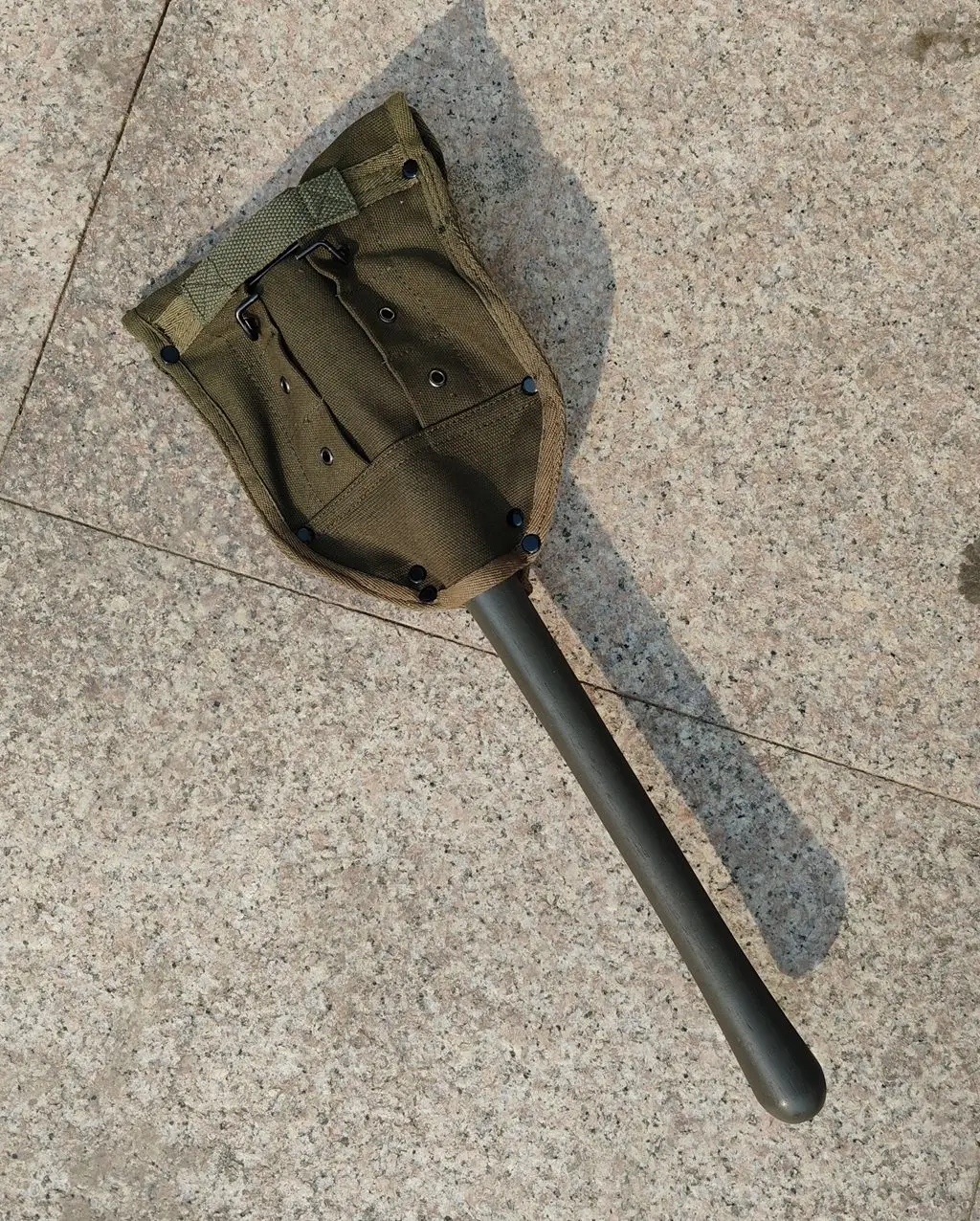 WW2 US Army Military M1943 M43 E-Tool Entrenching Tool Shovel AND Cover